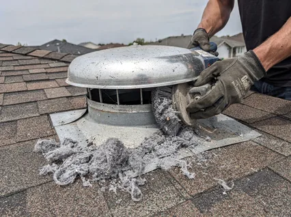 Cleaning Dryer Vent On Roof in Hawaiian Gardens