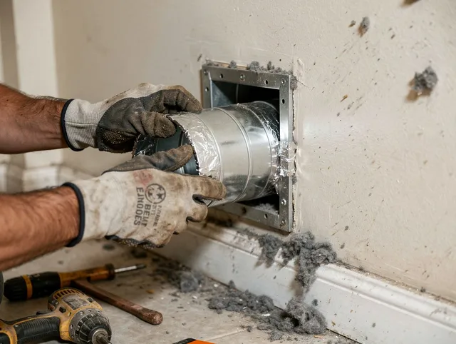 Professional dryer vent repair and installation by Hawaiian Gardens Dryer Vent Cleaning in Hawaiian Gardens